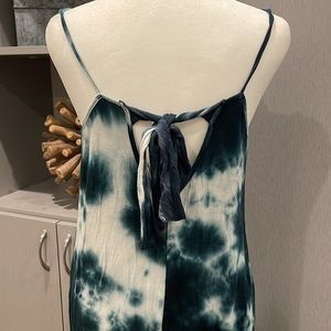 Tie dye romper with tie back